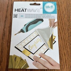 NEW American Crafts We R Memory Keepers Heatwave Foil 4” x 6” sheets (30 pack)